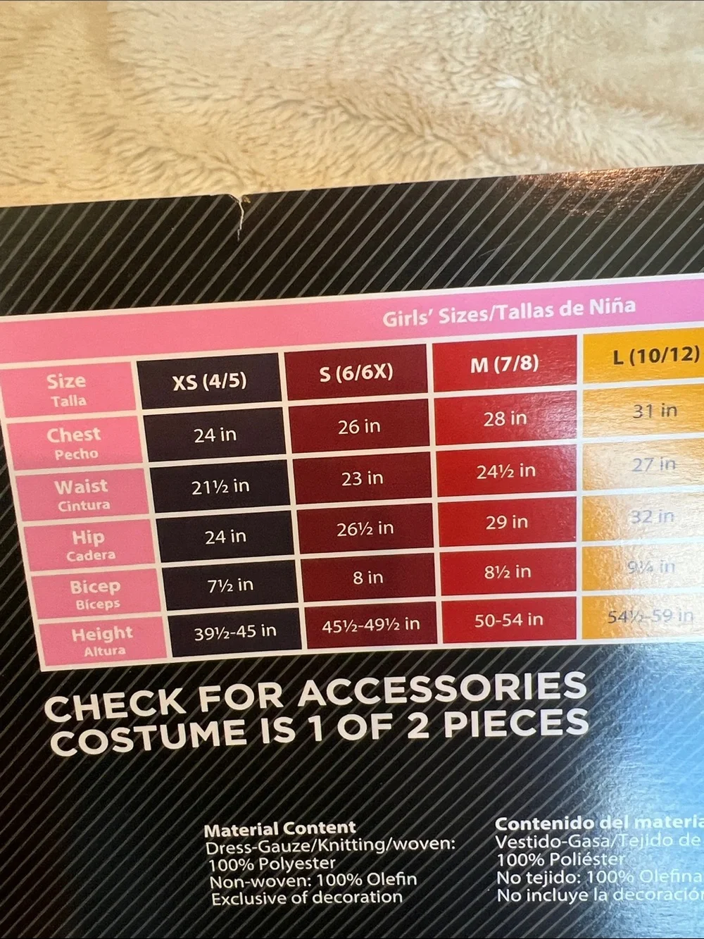 Girls  Twilight Witch costume Small 6/6X